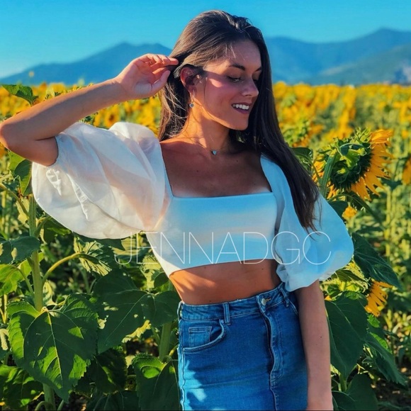 Zara Combination Organza Knit Top NWT - Picture 17 of 17